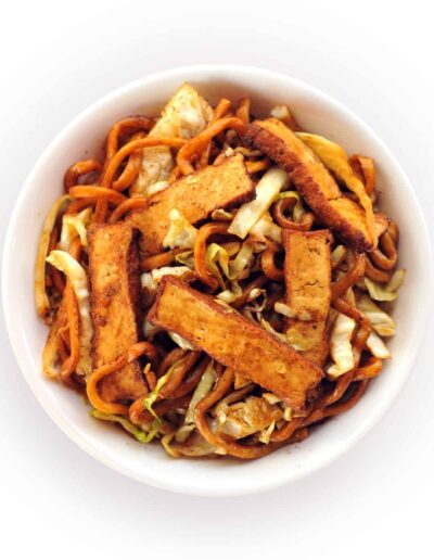 Stir Fried Thick Noodle Bowl