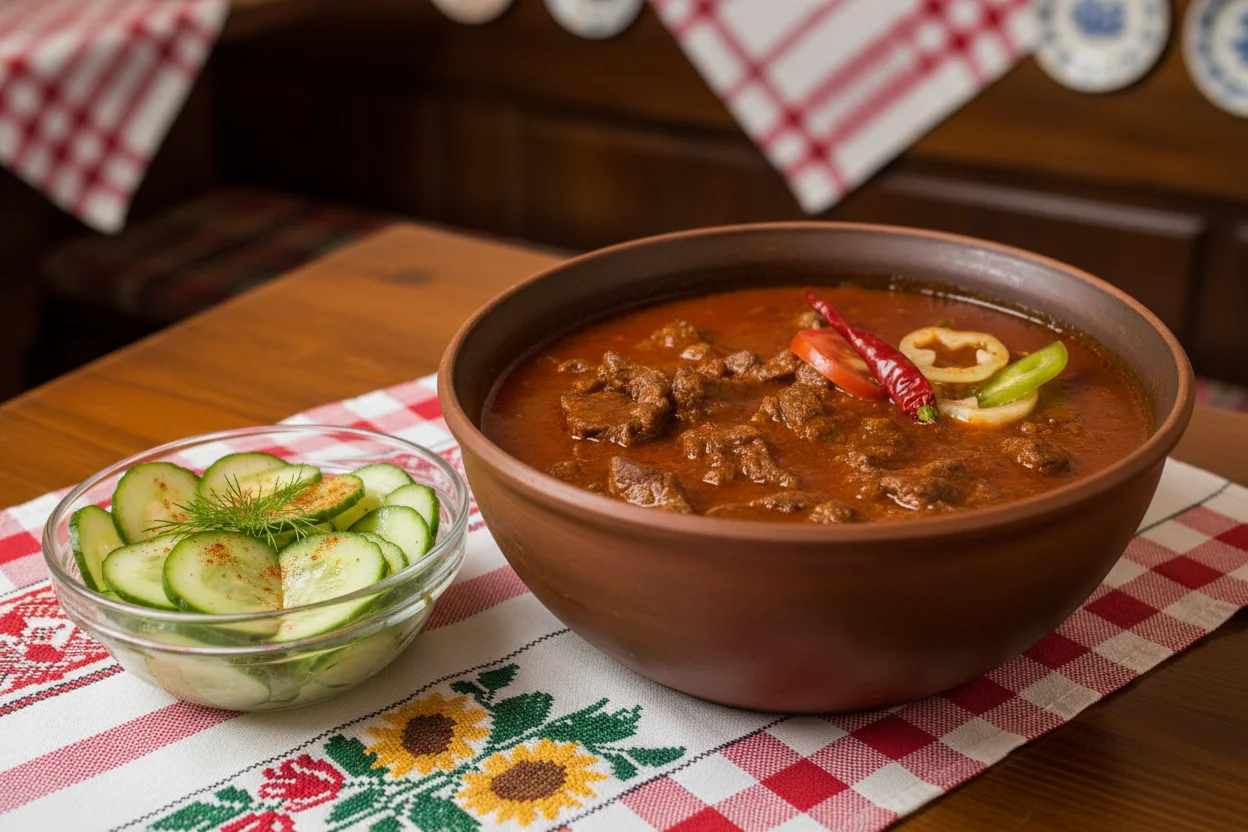 The History of Hungarian Spicy Tomato Beef Stew